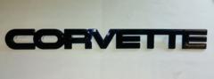 84-90 Corvette C4 Rear Bumper Emblem Dark Grey